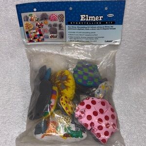 NWT Elmer patchwork elephant felt board Storytelling Kit for Kids - Multicolor
